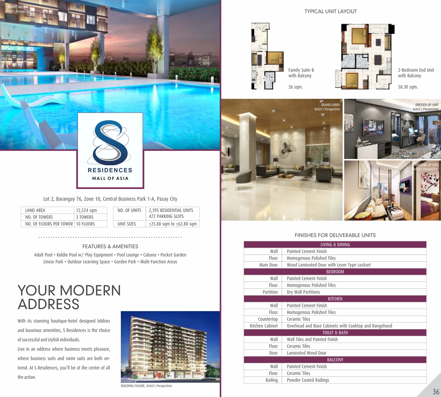 SMDC S Residences RFO - 2 Bedroom Unit with Balcony RFO